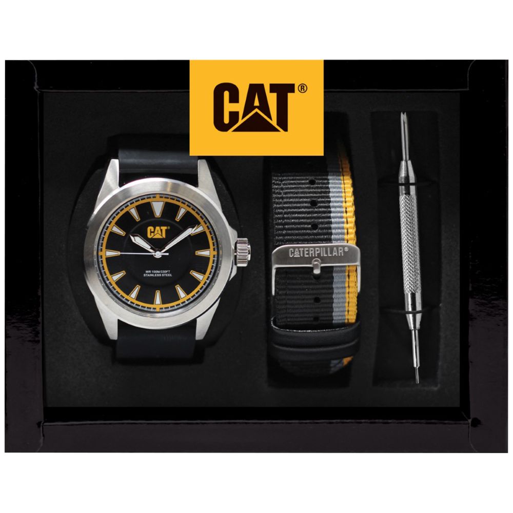 BOX SET RELOJ PULSO/CORREA HOMBRE CAT NG